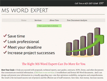 Tablet Screenshot of mswordexpert.com